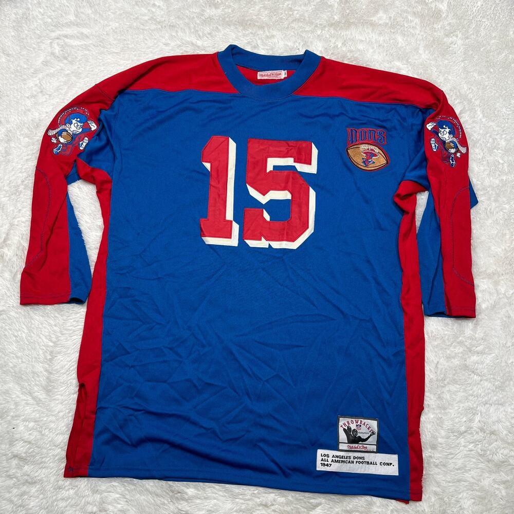 MITCHELL AND NESS LOS ANGELES DONS JERSEY ALL AMERICAN FOOTBALL SIZE 54 / 2XL